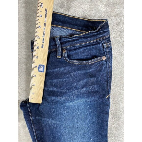 Abercrombie & Fitch Emma Low Rise Jeans Stretch Dark Wash Bootcut Size 2L - Picture 15 of 16